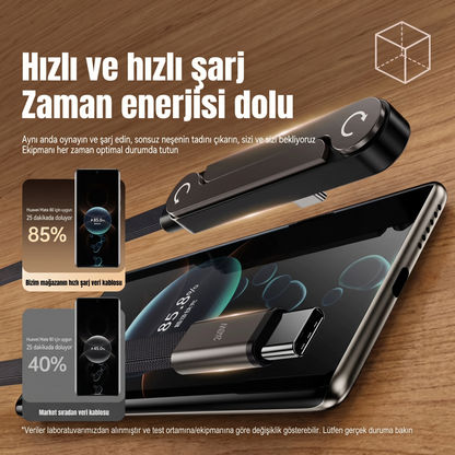 Rearup™ 240W Standlı Hızlı Şarj Kablosu
